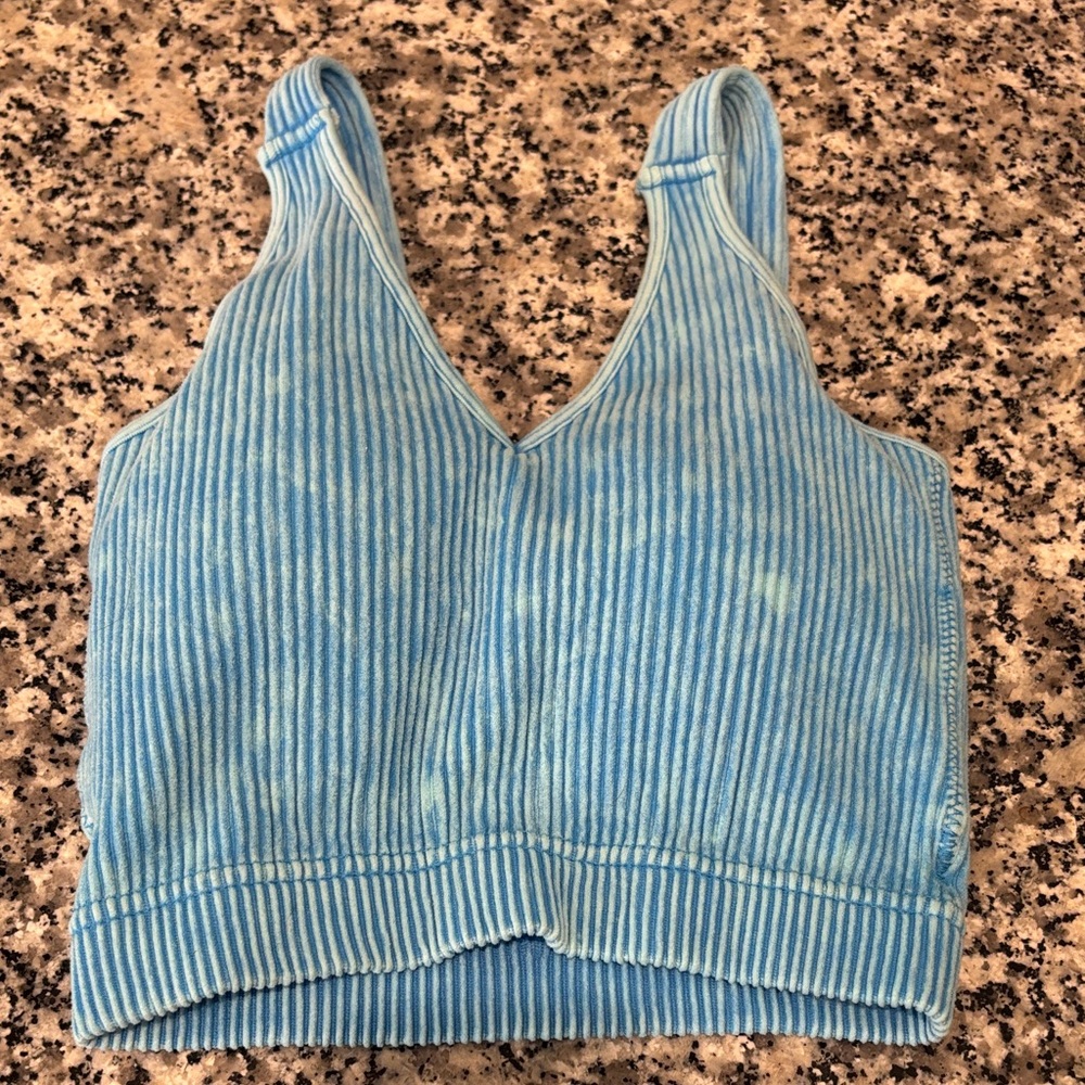 Blue Striped Women's Tank